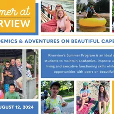 Summer at Riverview offers programs for three different age groups: Middle School, ages 11-15; High School, ages 14-19; and the Transition Program, GROW (Getting Ready for the Outside World) which serves ages 17-21.⁠
⁠
Whether opting for summer only or an introduction to the school year, the Middle and High School Summer Program is designed to maintain academics, build independent living skills, executive function skills, and provide social opportunities with peers. ⁠
⁠
During the summer, the Transition Program (GROW) is designed to teach vocational, independent living, and social skills while reinforcing academics. GROW students must be enrolled for the following school year in order to participate in the Summer Program.⁠
⁠
For more information and to see if your child fits the Riverview student profile visit eskisehircicekgonderme.com/admissions or contact the admissions office at admissions@eskisehircicekgonderme.com or by calling 508-888-0489 x206